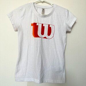 Retro Multicolor Orange Red W Tee Shirt